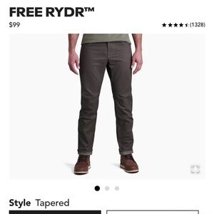 NWOT. Kuhl Free Rydr Pants. Men’s size 31 x 32